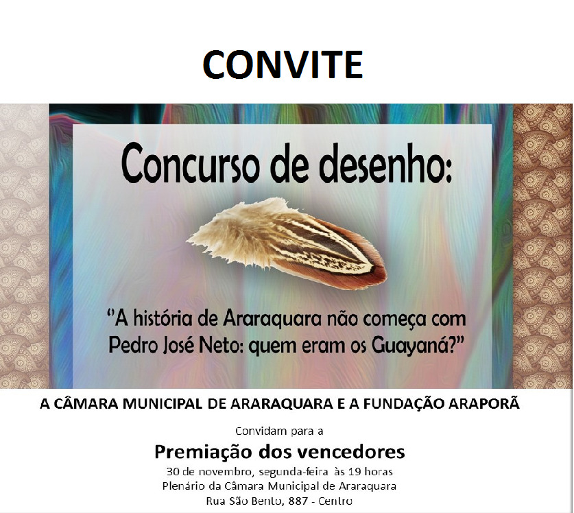 CONVITE - Premiação do Concurso de Desenho