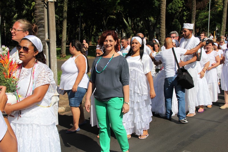 Edna Martins na festa das Águas de Oxalá