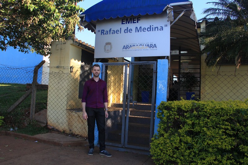 Rafael de Angeli confere demandas da EMEF “Rafael de Medina”
