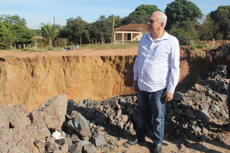 Erosões no município prejudicam o meio ambiente