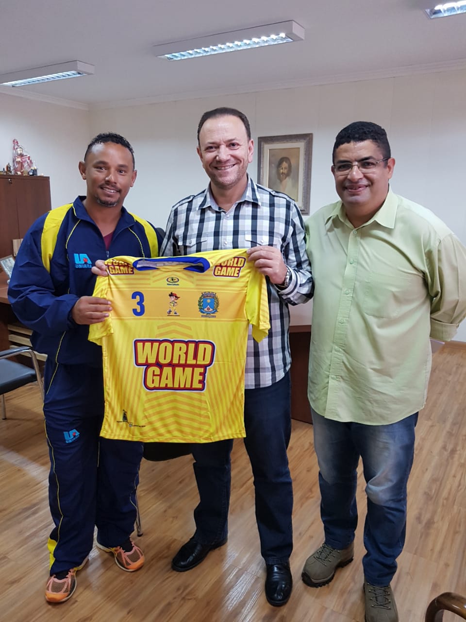 Zé Luiz participa de reunião com prefeito Edinho e técnico finalista da Taça EPTV de Futsal