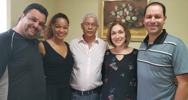 Roger Mendes recebe visita de vereador de Rio Claro