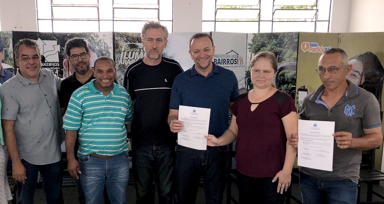 Toninho do Mel e Paulo Landim participam de evento para ordem de serviço de obras na Flora e Planalto