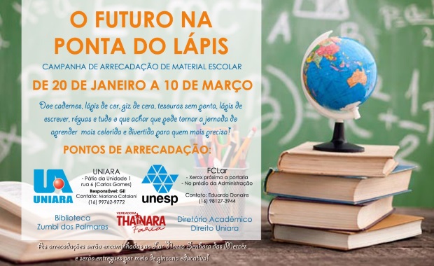 Campanha busca arrecadar materiais escolares para crianças carentes