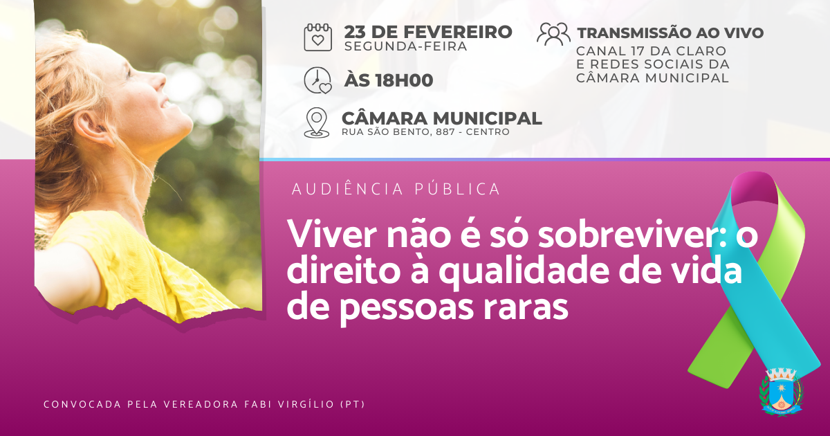 Audiência Pública na Câmara de Araraquara debate direitos das pessoas com doenças raras