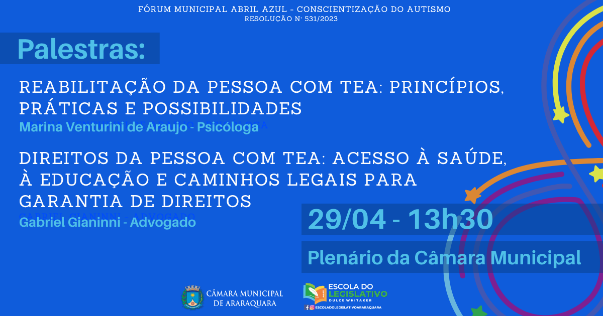 Câmara de Araraquara recebe palestras de conscientização sobre o autismo