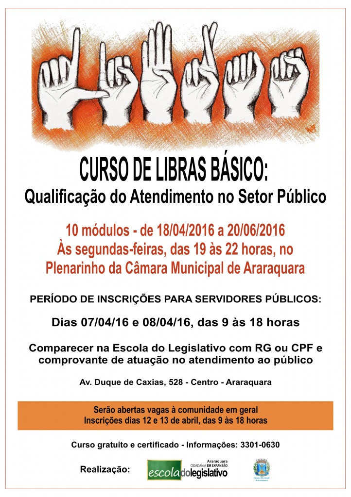 Cartaz Curso Libras Final